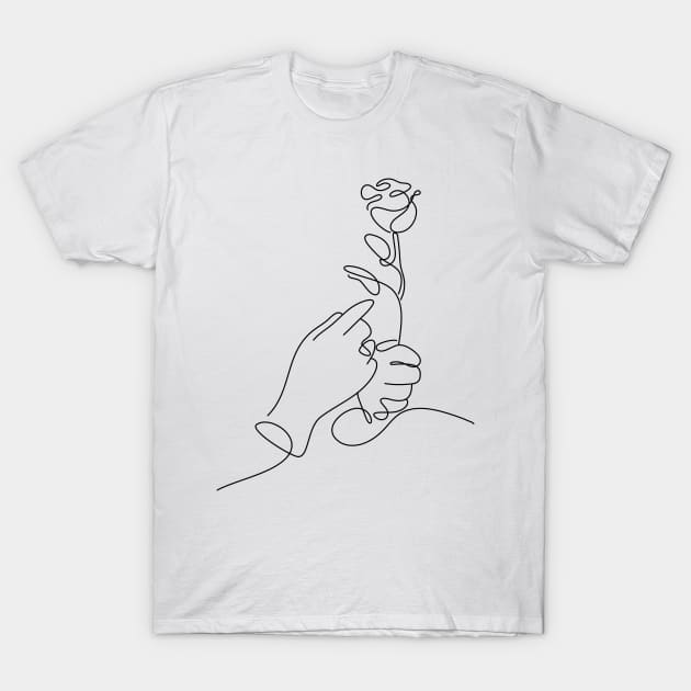 Women Day Line Art Minimal T-Shirt by Twiri